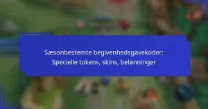 Sæsonbestemte begivenhedsgavekoder: Specielle tokens, skins, belønninger